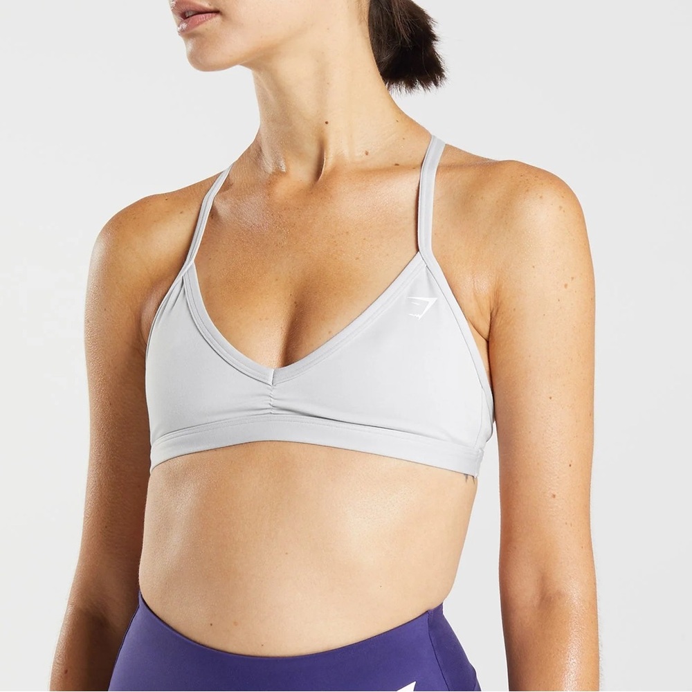 Gymshark minimal Light Gray Sports Bra
